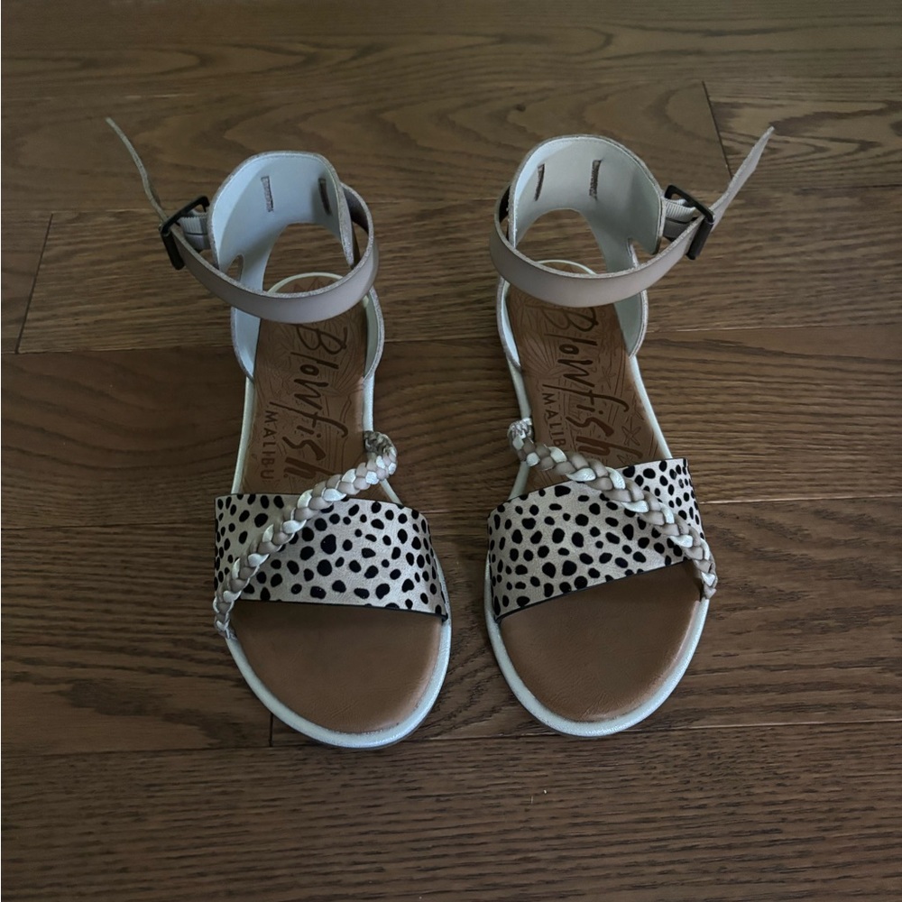 Blowfish leopard sandals